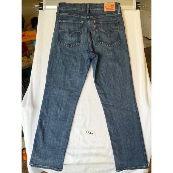 Levi’s Women Jeans 724 size W31 Blue High Rise Stretch Straight Fit 25” Inseam - Picture 11 of 12